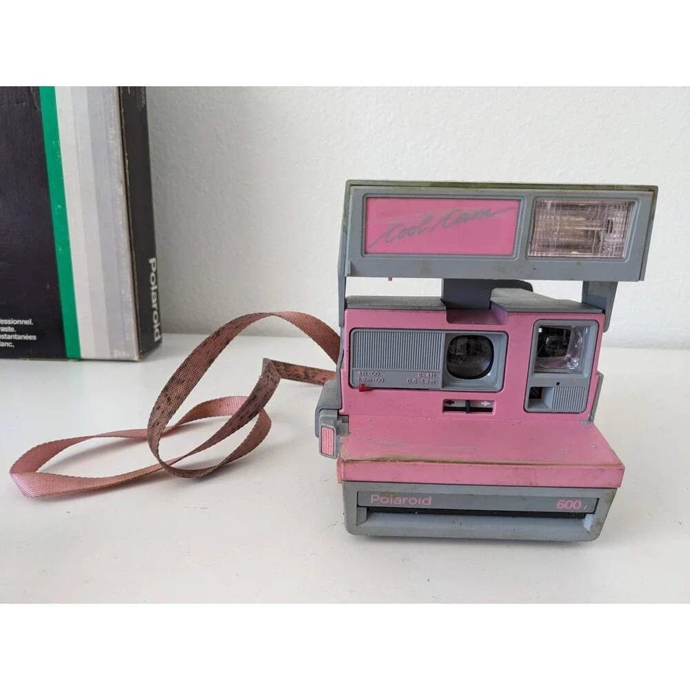 Polaroid Type 52 Polapan 4x5 EXP Pink Cool Cam 600 Camera Automatic 250 UNTESTED